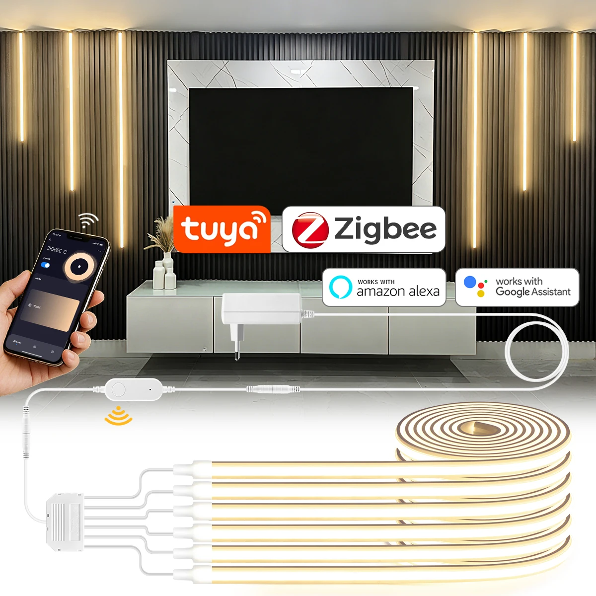 Foyer Lighting Wall Decor - Светодиодная лента Tuya Smart Life APP