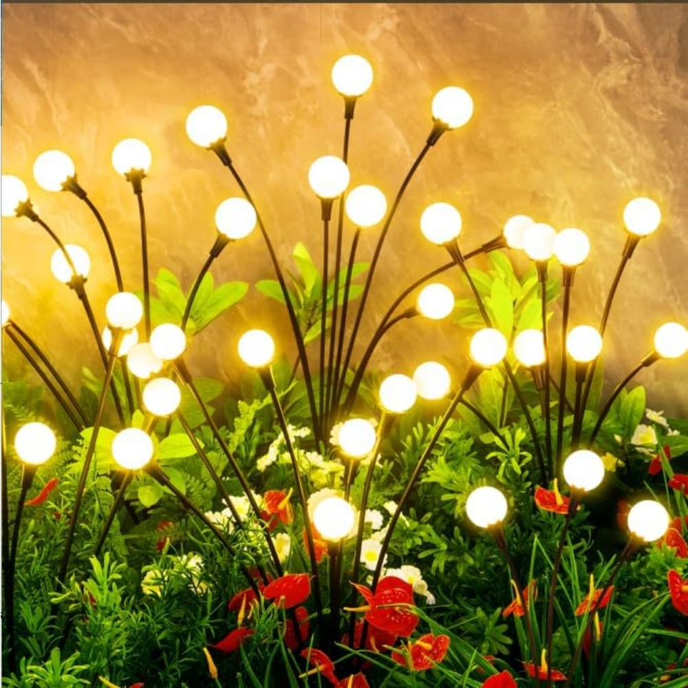 Outdoor Lighting Decor Ideas - Уличные водонепроницаемые солнечные светильники, 64 светодиода,