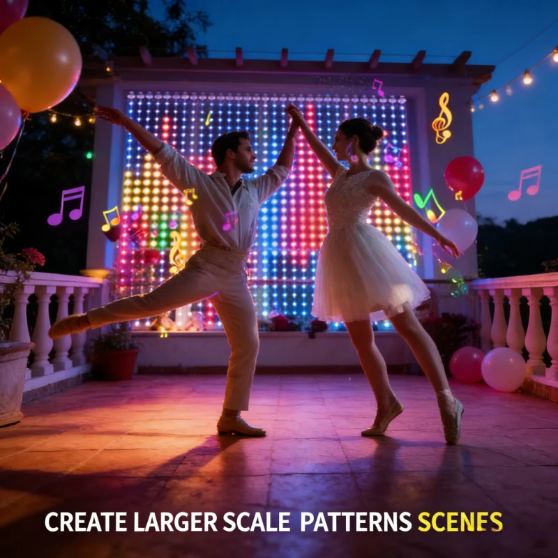 Lighting Decor For Wedding - Умные светодиодные занавески на 400 лампочек,