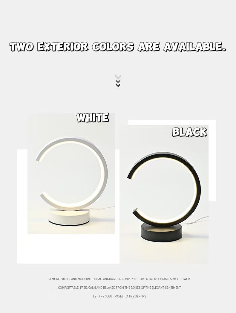 Decor Lighting Table Lamps - 20 см светодиодный простой круглый кольцевой