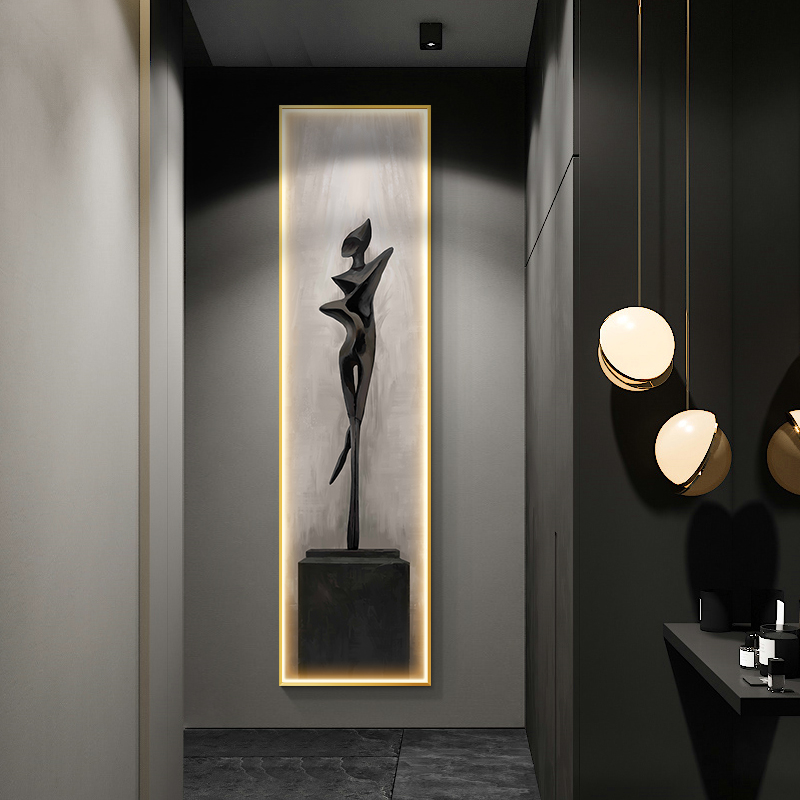 Foyer Lighting Wall Decor - Современная абстрактная интерьерная картина с LED-подсветкой