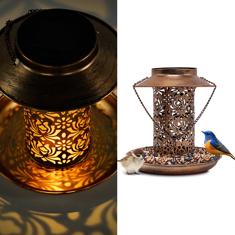 Солнечная металлическая кормуш – обзор и цена Outdoor Lighting Decor Ideas