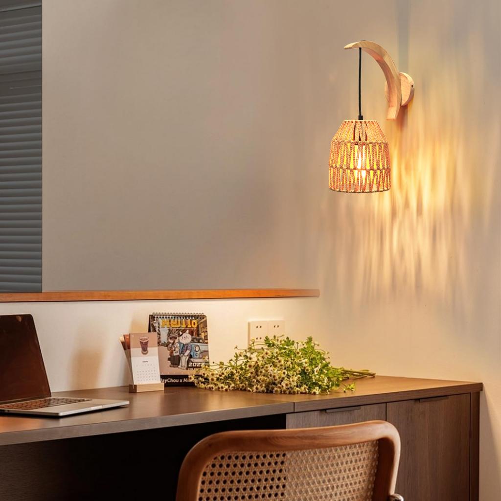 Настенный светильник из ротанг – обзор и цена Foyer Lighting Wall Decor
