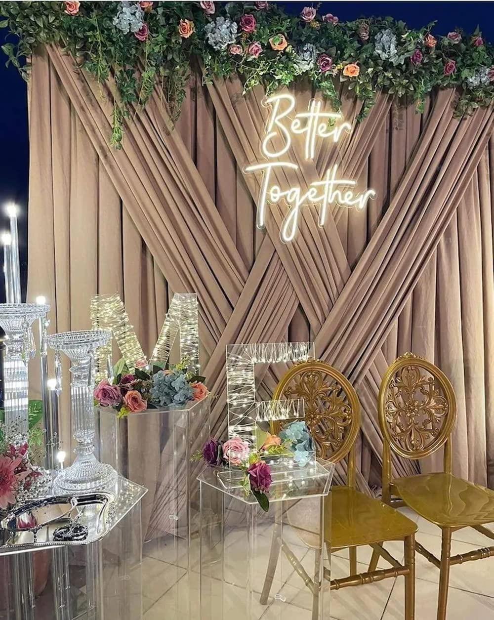 Неоновая вывеска «Better Toget – обзор и цена Lighting Decor For Wedding