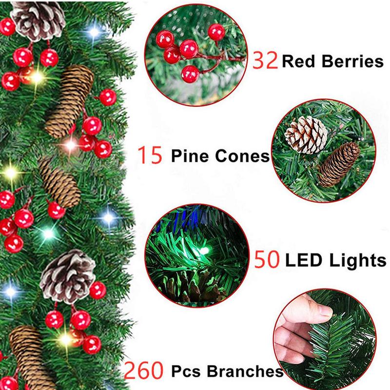 Рождественская гирлянда с подс – обзор и цена Lighting Decor Company