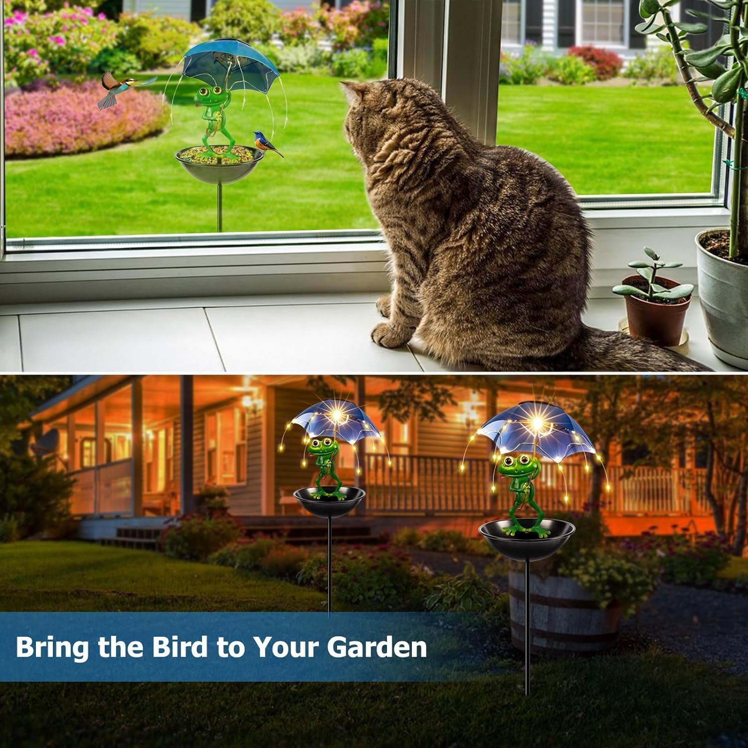 Солнечная металлическая кормуш – обзор и цена Outdoor Lighting Decor Ideas