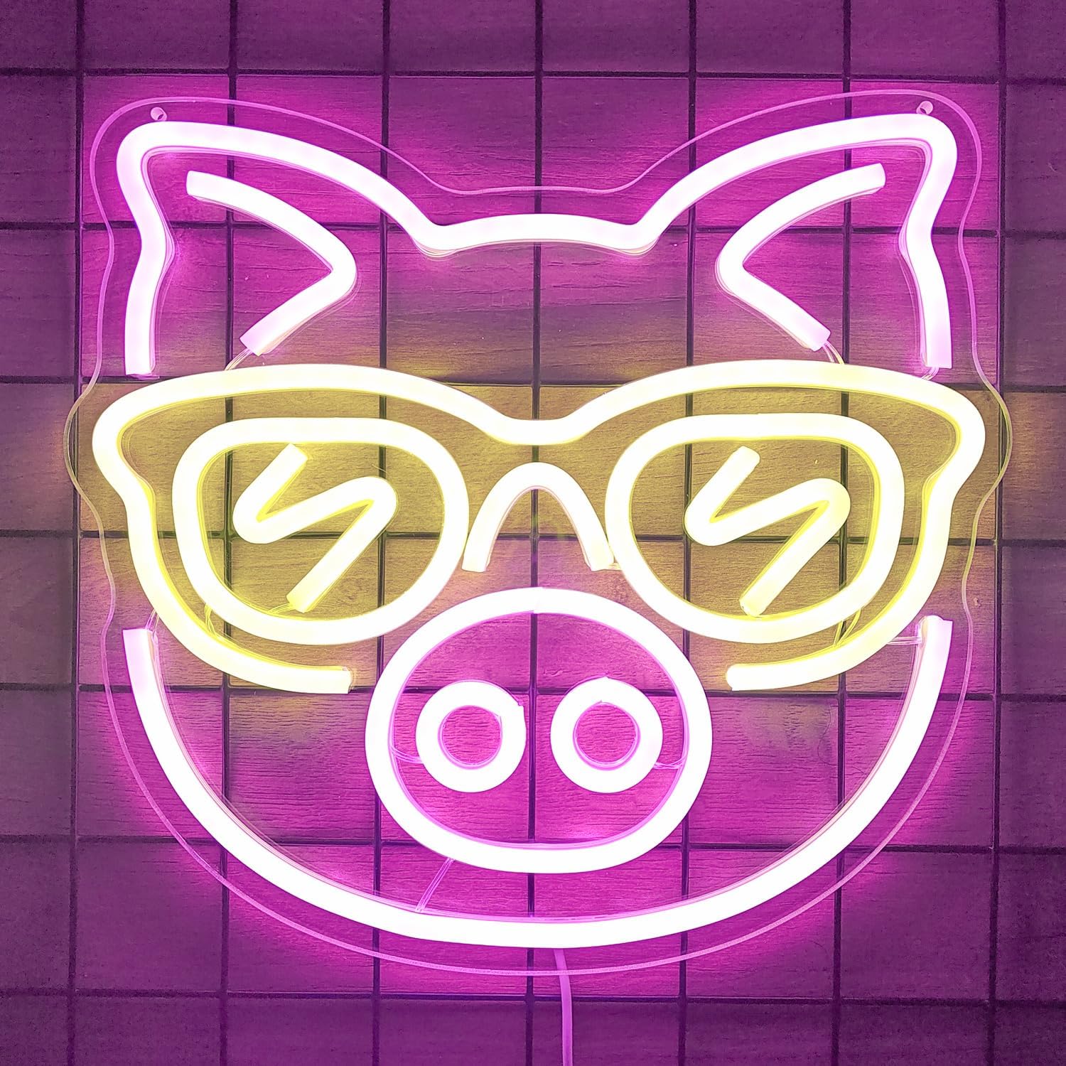 Розовая свинья с желтыми очкам – обзор и цена Outdoor Lighting Decor Ideas
